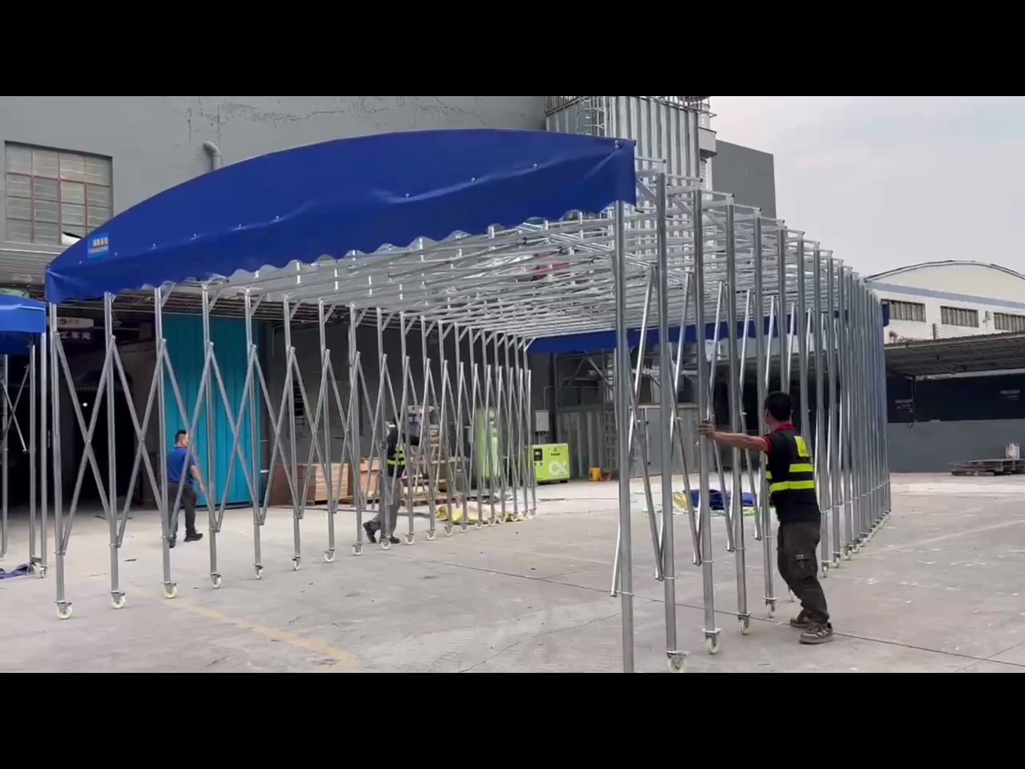江门江海 大型活动推拉雨篷 电动伸缩雨棚