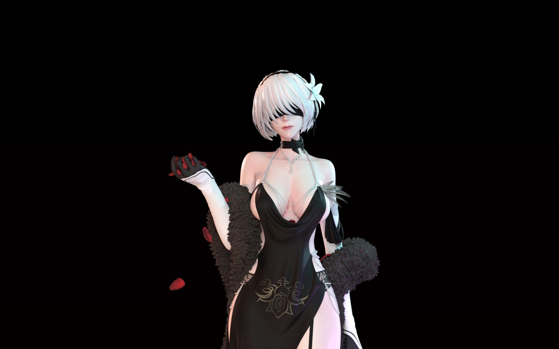 【zbrush建模】尼尔人物建模教学,性感身材从零做起