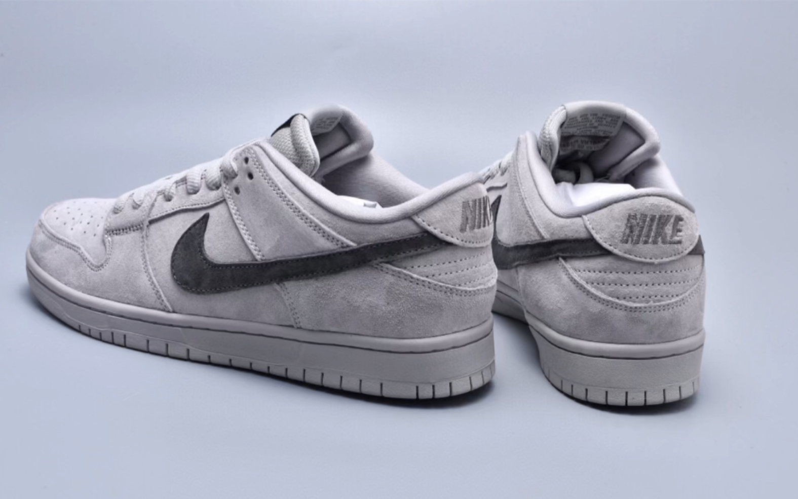耐克 nike dunk low pro sb 灰黑麂皮低帮滑板鞋货号:854866-016