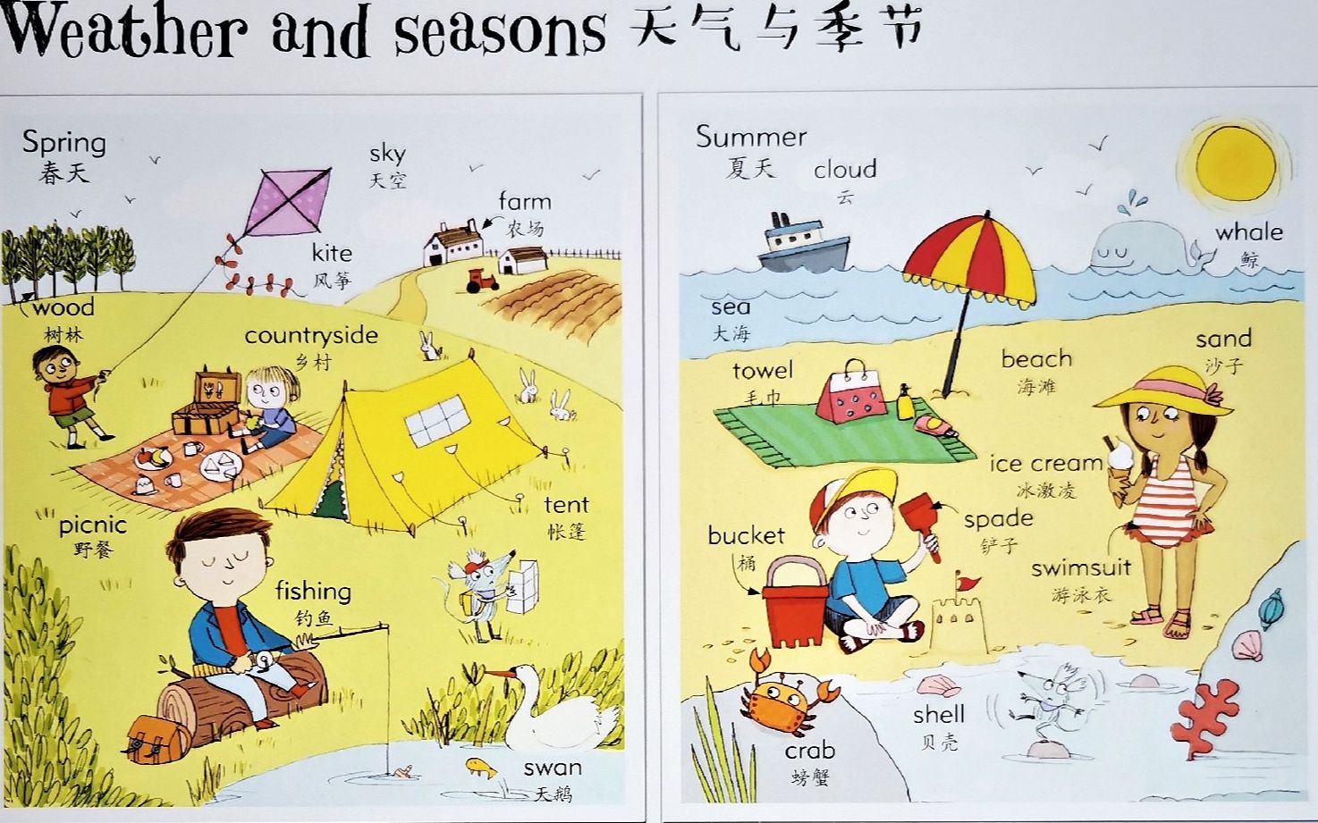 [图]Weather and seasons天气与季节【英语单词大书（标准美音版本）】