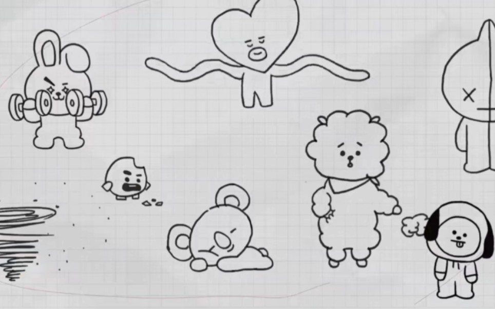 防弹少年团金南俊对bt21亲儿子的吐槽