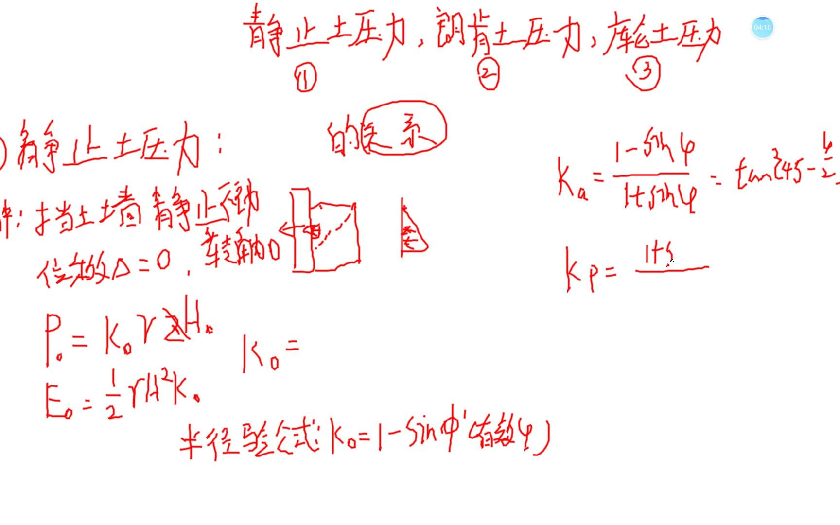 土力学.静止土压力、朗肯土压力和库仑土压力的关系及条件哔哩哔哩bilibili