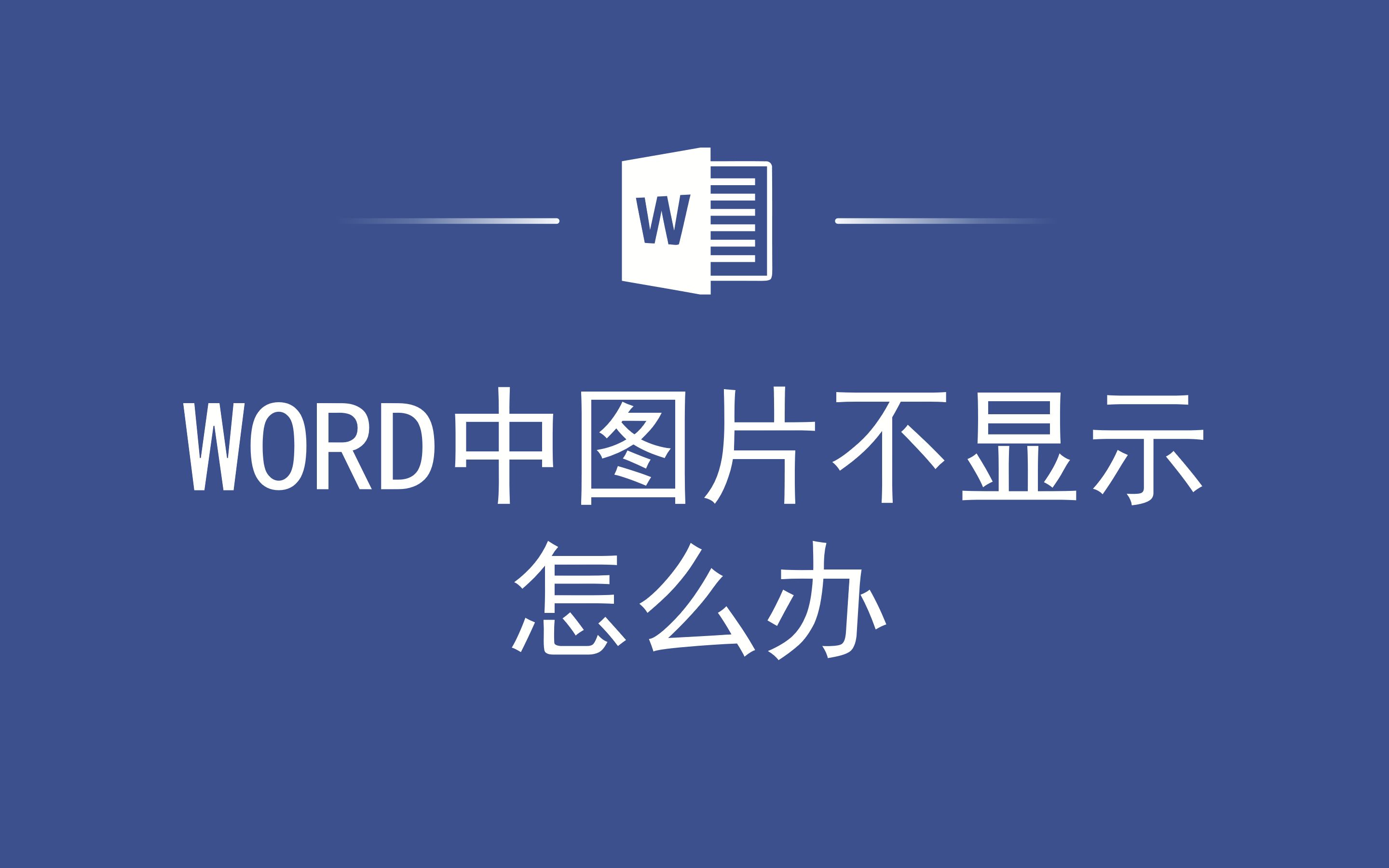 WORD中图片不显示怎么办哔哩哔哩bilibili