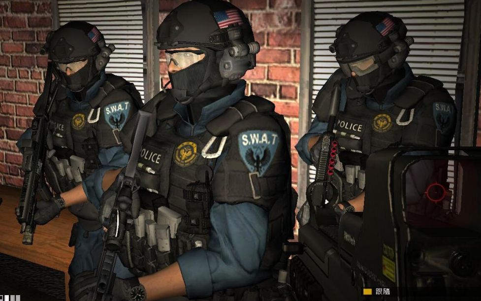 [图]【霹雳小组/SWAT4】 BFHL MOD实况 3人小队致命武器高分突入!!