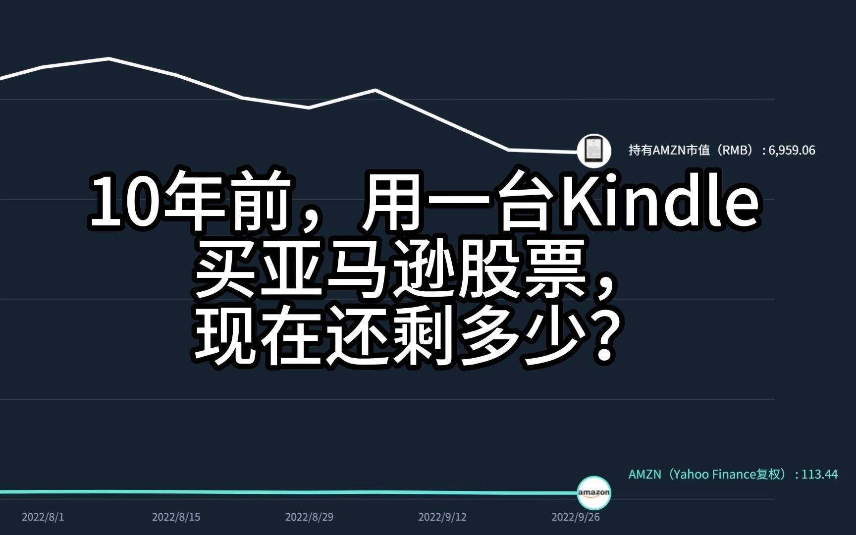 10年前用一台Kindle买亚马逊股票,现在还剩多少?哔哩哔哩bilibili