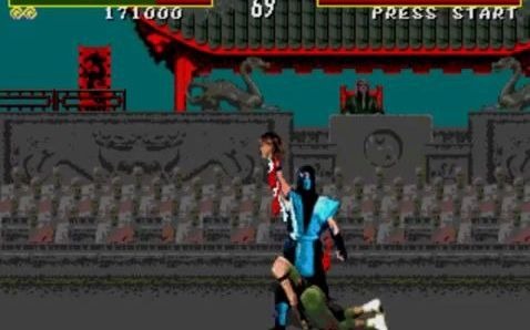 [图]【MD游戏回顾448】真人快打 通关视频 MORTAL KOMBAT