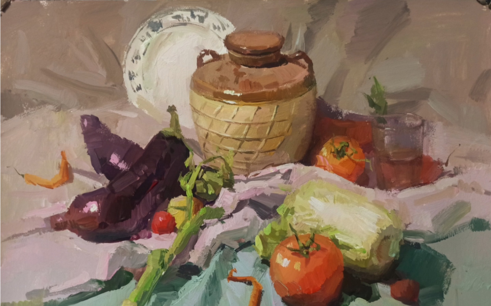 上海美术联考 色彩静物示范 一堆蔬菜能换多少个赞?