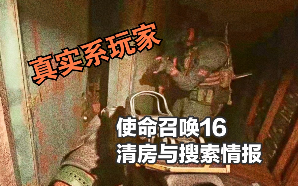 硬核这可能是全网最拟真【使命召唤16】真实系玩家的暗光环境CQB清房训练(娘们才用夜视仪)单机游戏热门视频