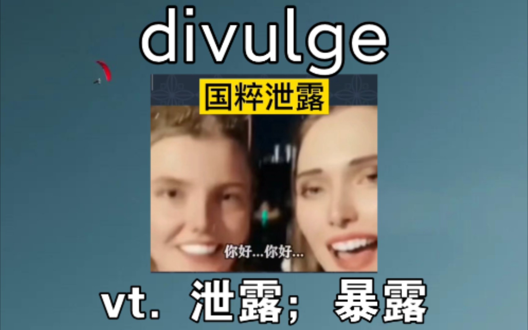 [专八词汇] divulge:泄露哔哩哔哩bilibili