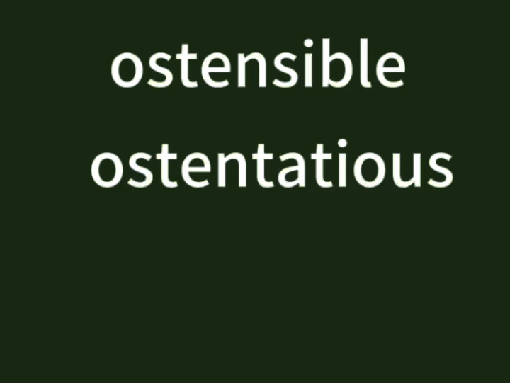 ostensible图片