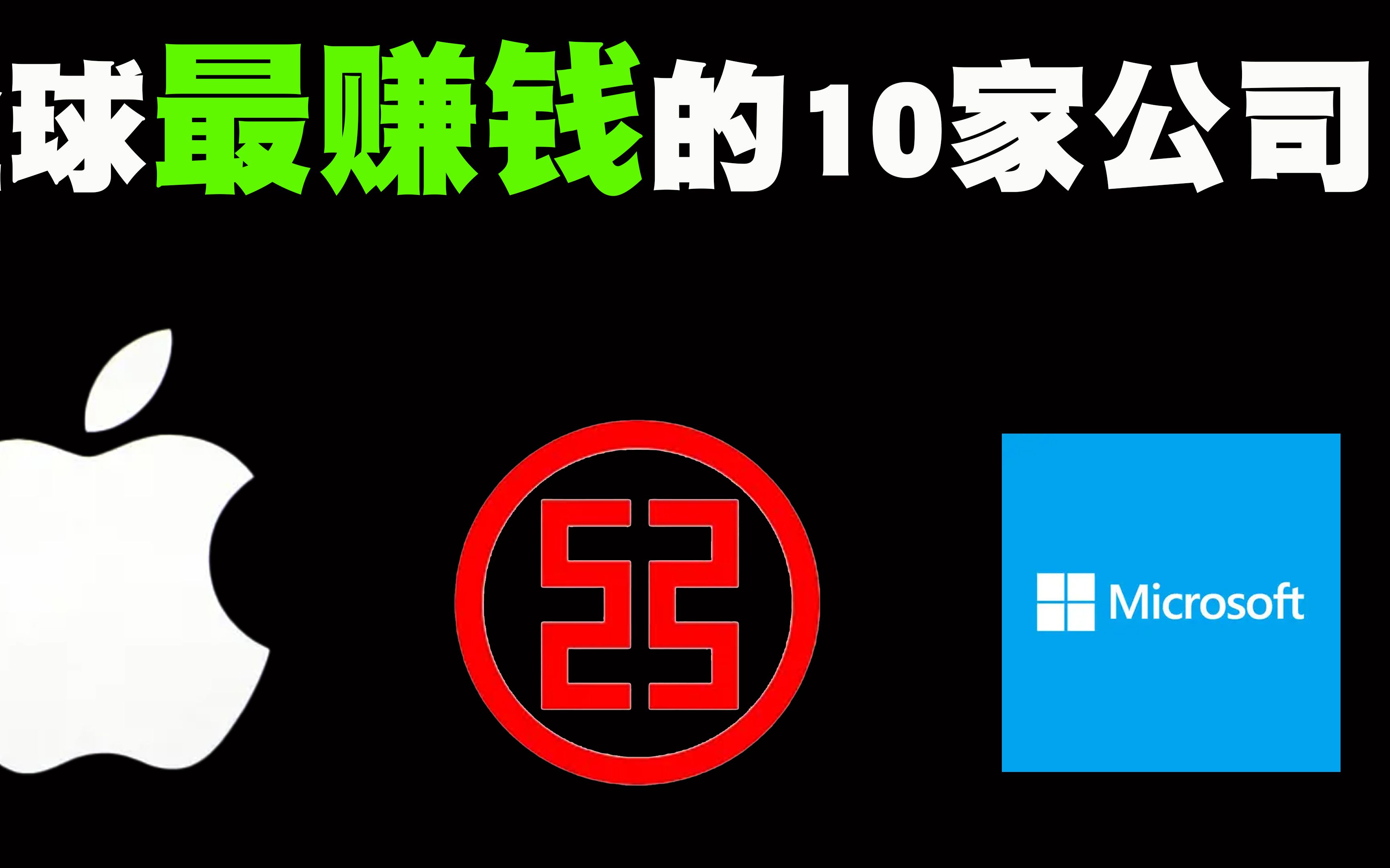 全世界最赚钱的10家公司排行榜,中国有三个企业强势入榜!哔哩哔哩bilibili