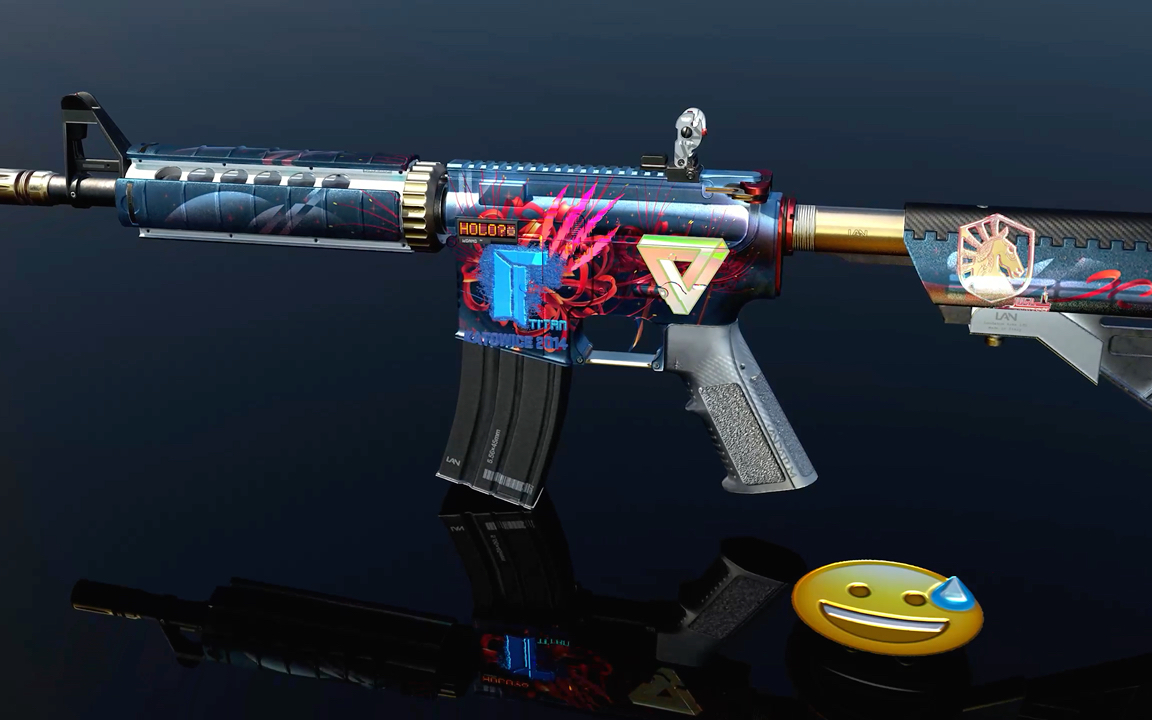 【csgo】假装在c4d中实现全息印花效果