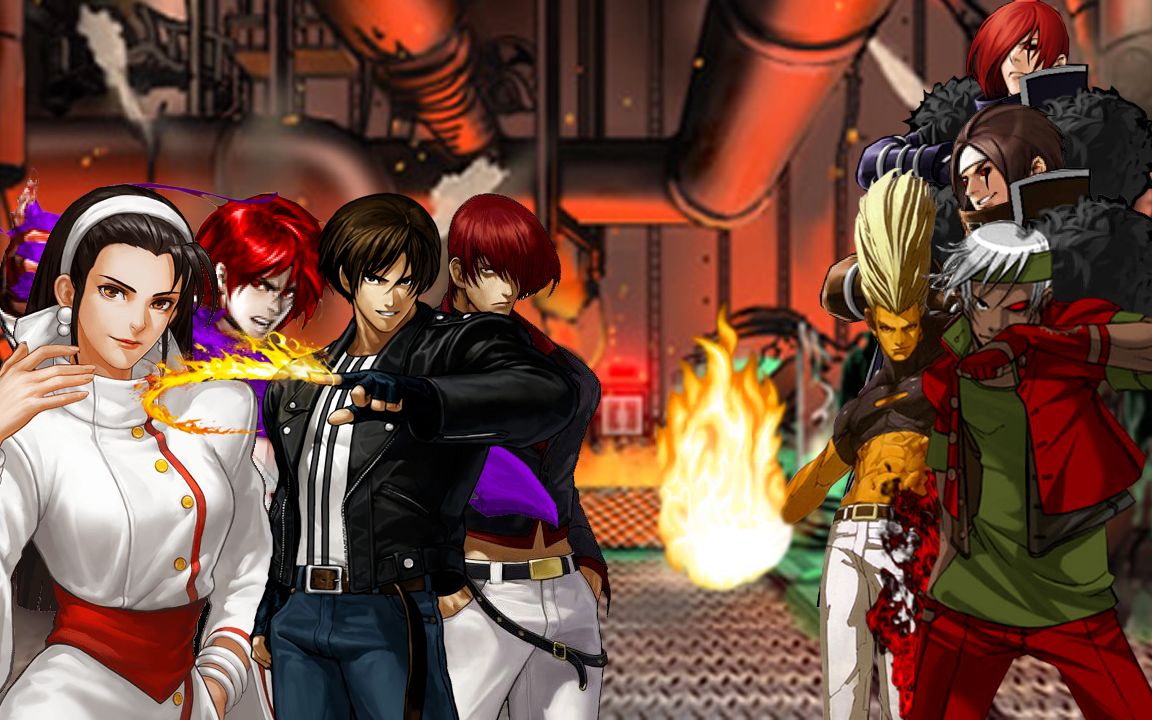 Mugen  KOF  3 Sacred Teasures team vs. Cloned Team哔哩哔哩bilibili