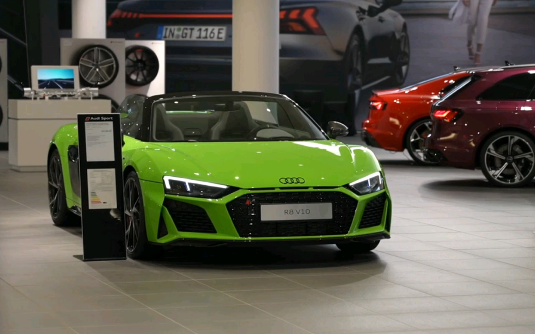 第一视角体验 2023新款奥迪r8敞篷版 v10发动机 声浪动听 性能小钢炮