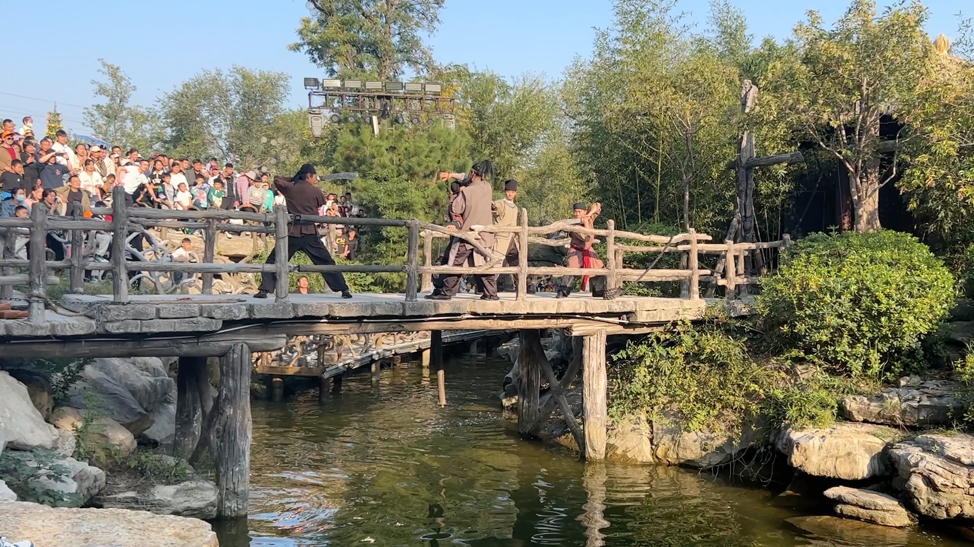 大宋武侠城演出,武松大闹飞云浦!