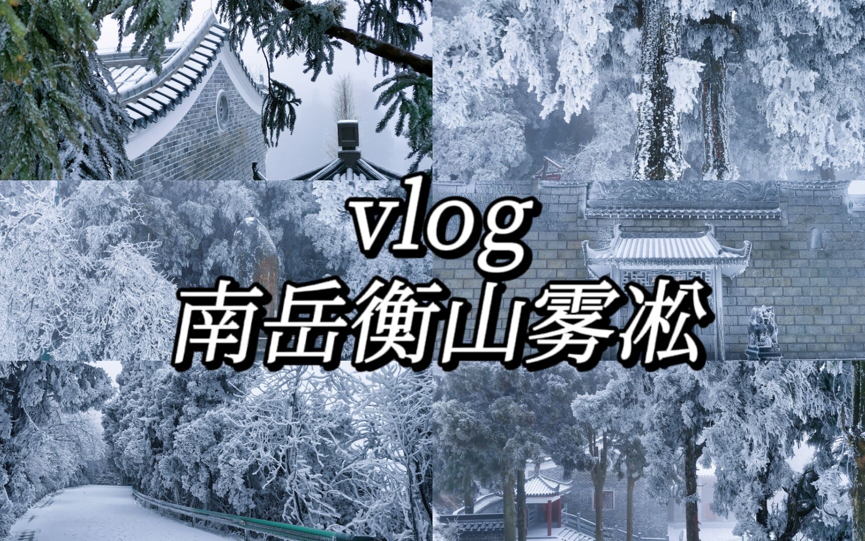 【南岳衡山雾凇VLOG】寒假日常|记录朋友一起看雾凇|腊月廿七哔哩哔哩bilibili