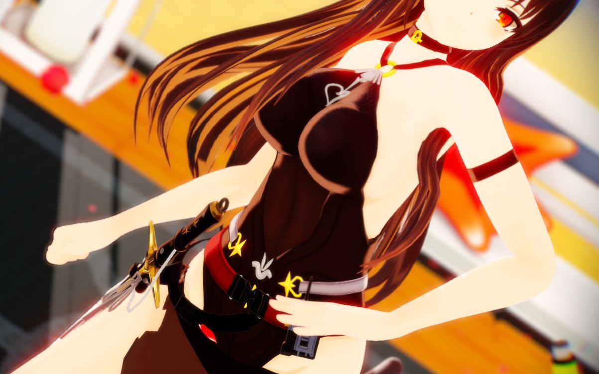 【明日方舟mmd】side to side 78 泳装天火的美姿?来围观?78