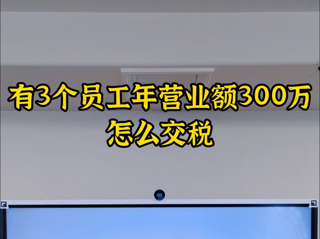 有3个员工年营业额300万怎么交税哔哩哔哩bilibili