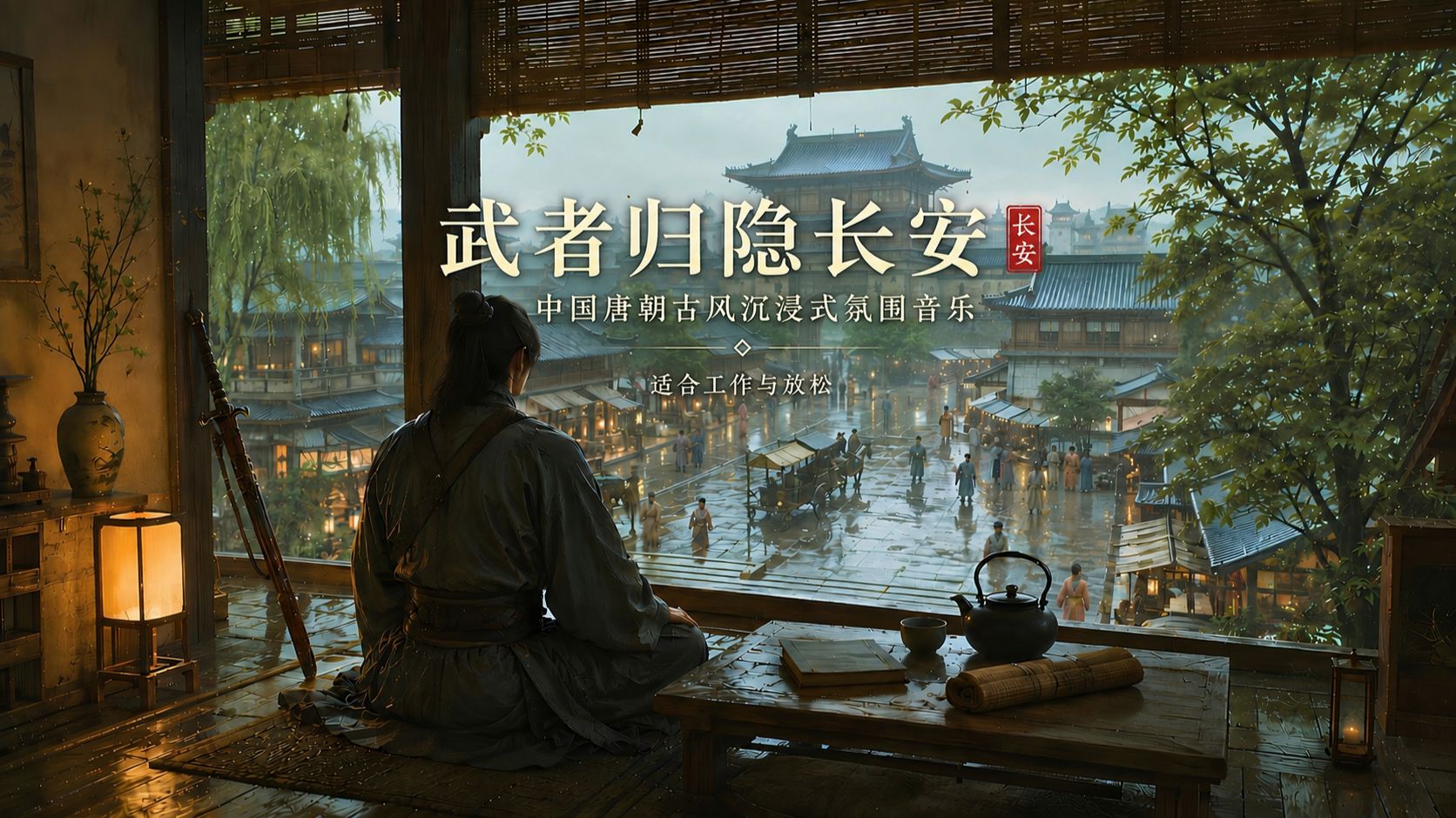 武者归隐长安｜中国唐朝古风沉浸式氛围音乐｜适合工作与放松