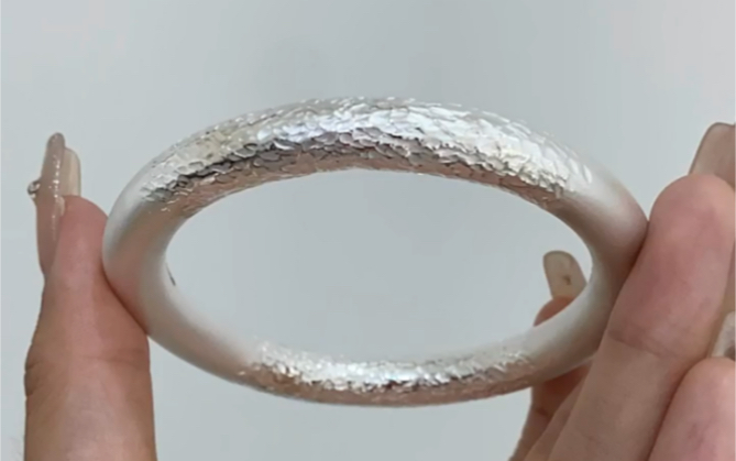 对称龙鳞?这么好看的手镯怎么做出来的