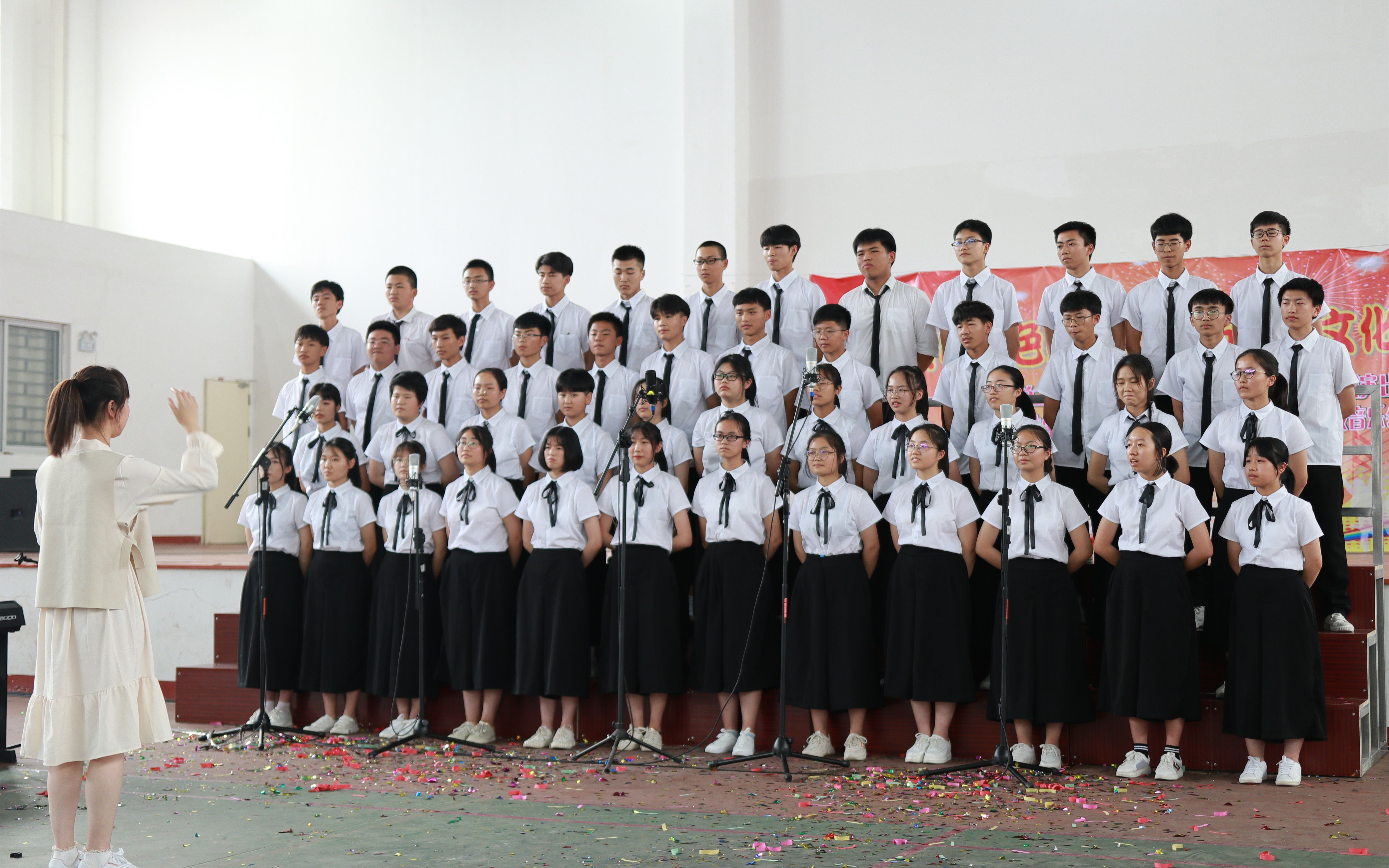 福清融城中学高中2019级高一合唱比赛实录