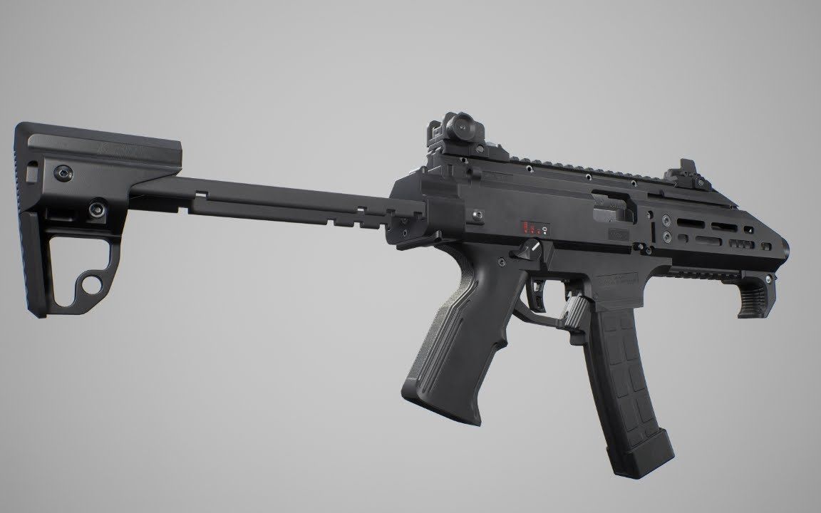 【虚幻4】枪械模型&动画-scorpion evo 3 a1