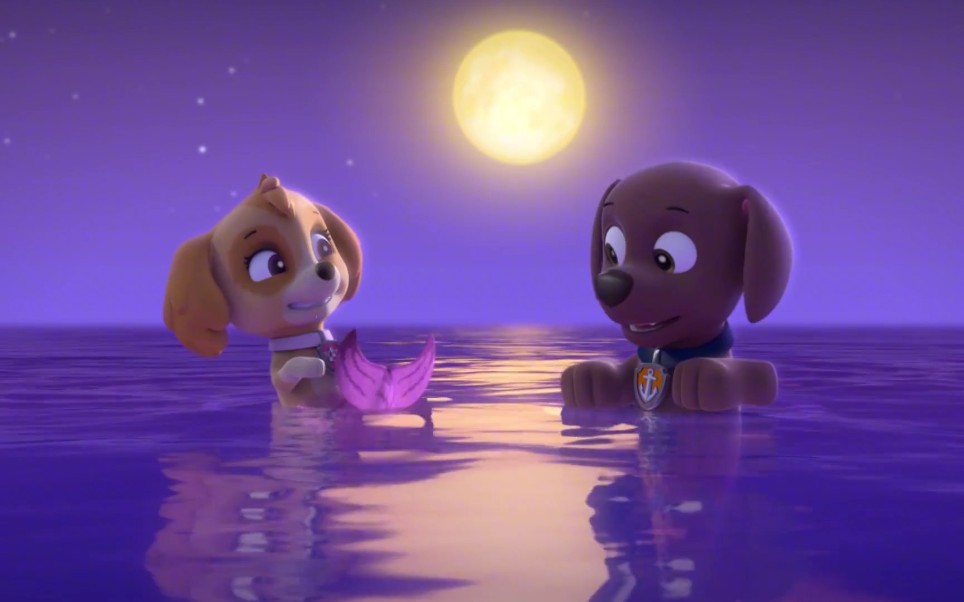 汪汪队立大功2:好棒呀!天天和路马变成了人鱼狗,这可太神奇了