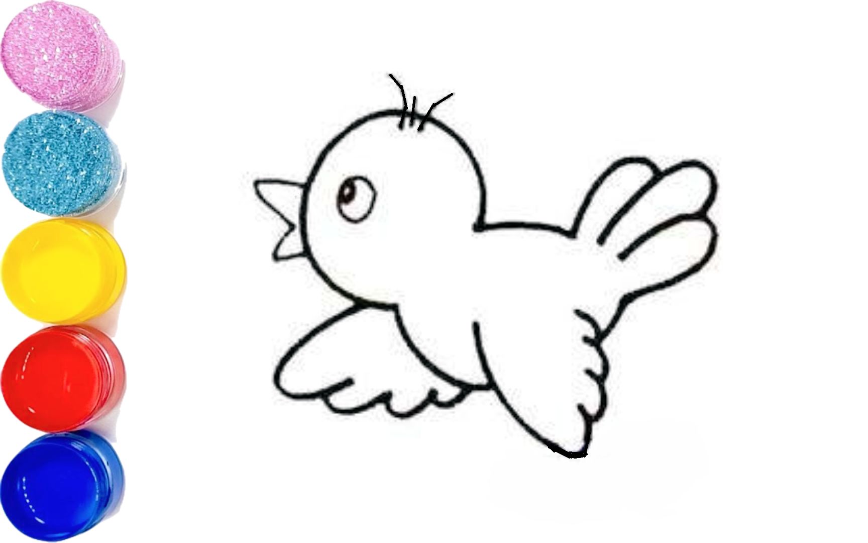 小鸟简笔画儿童画法图片