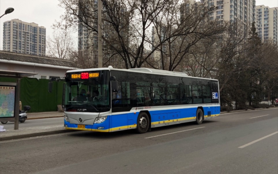 北京公交pov北京公交583路地铁黄渠站翠福园小区全程前方展望