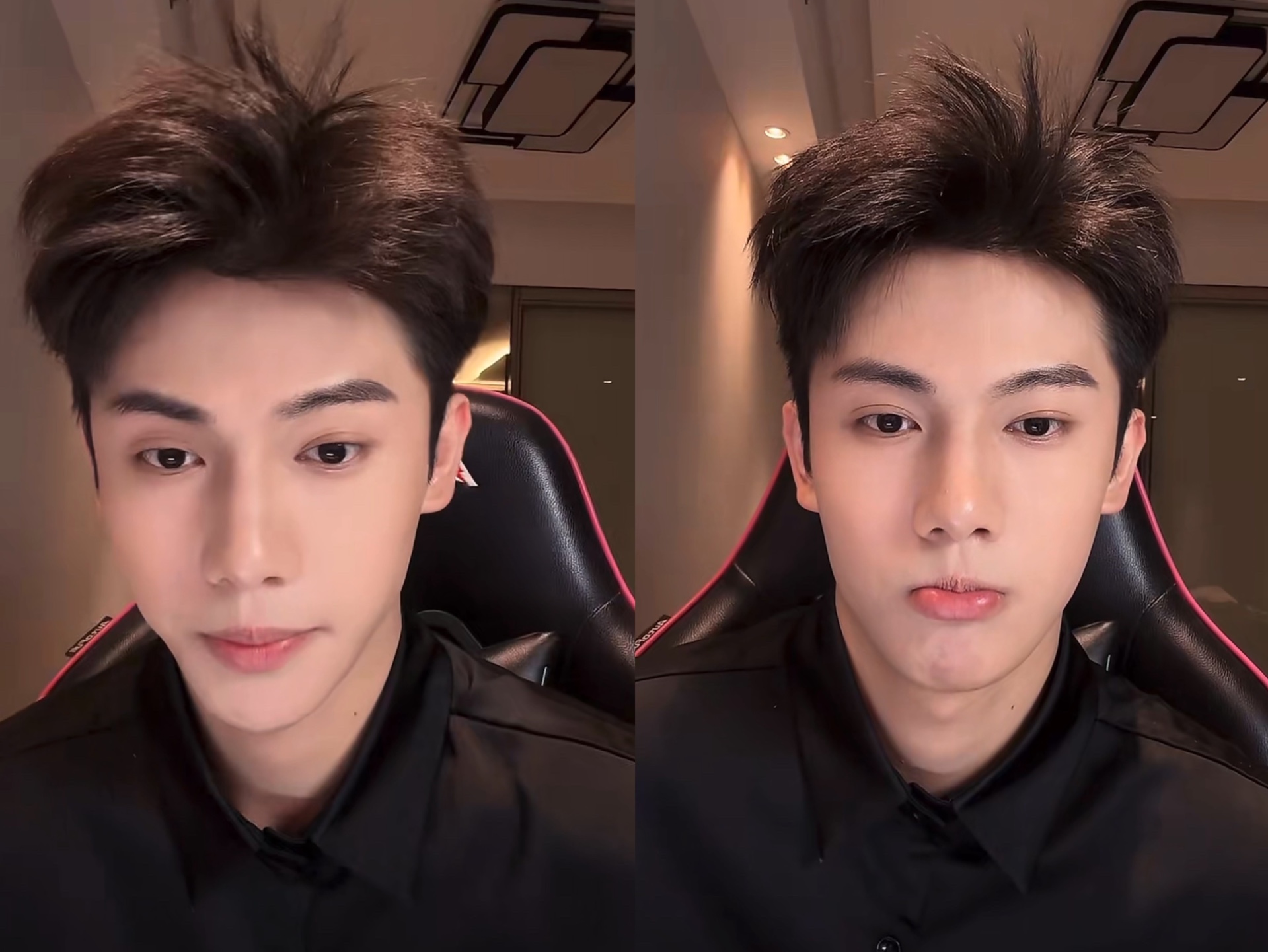 dy帅哥 广东超帅气颜值主播李老头唱歌聊天直播 2024.