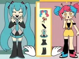 Download Video: 初音未来与喜悦小姐的华丽换装秀