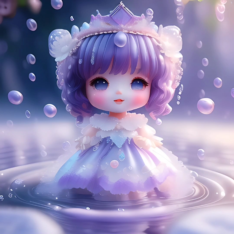 呆萌可爱的葡萄娃娃