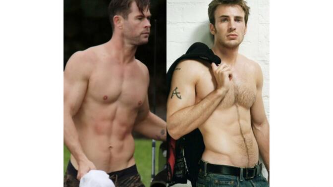 【双chris】雷神身材 vs 美队身材