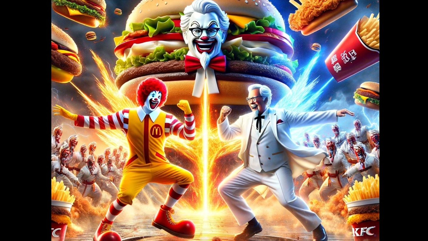 麦当劳vs肯德基图片