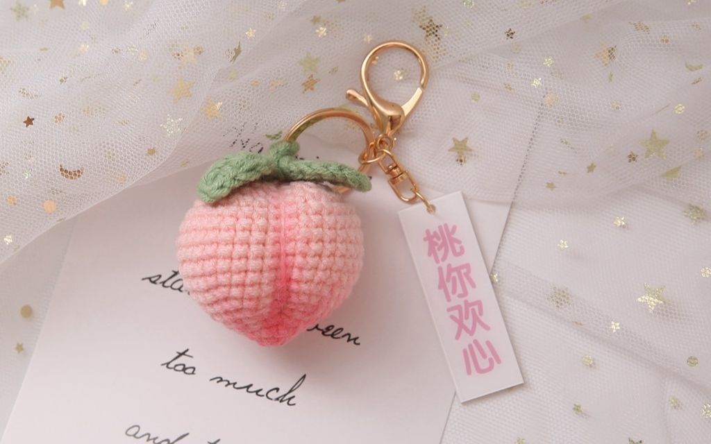 米妈手作 桃子 桃你喜欢 钩针编织教程_哔哩哔哩_bilibili