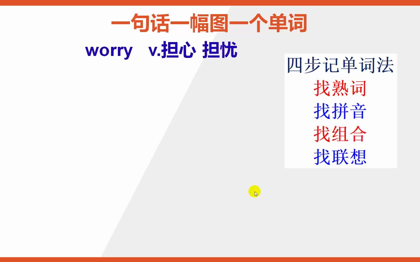 如何巧记英文单词worry哔哩哔哩bilibili