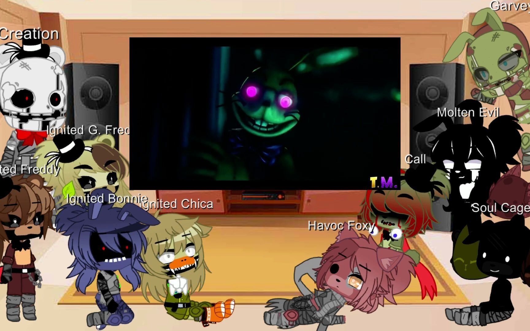 [图]【FNAF】创造的乐趣和安眠玩偶看“Darkest Desire”FNAF TJOC and Dormitabis reacts to Darkest Desi