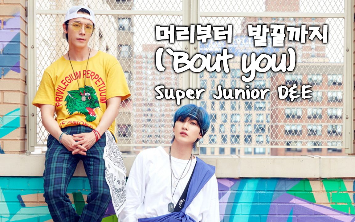 super junior d&e (东海&银赫) - bout you (从头到脚) [升调   韩