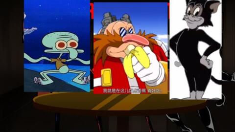 starved eggman enjoys some fried chicken 