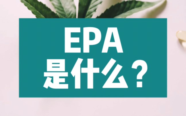 EPA是什么?哔哩哔哩bilibili