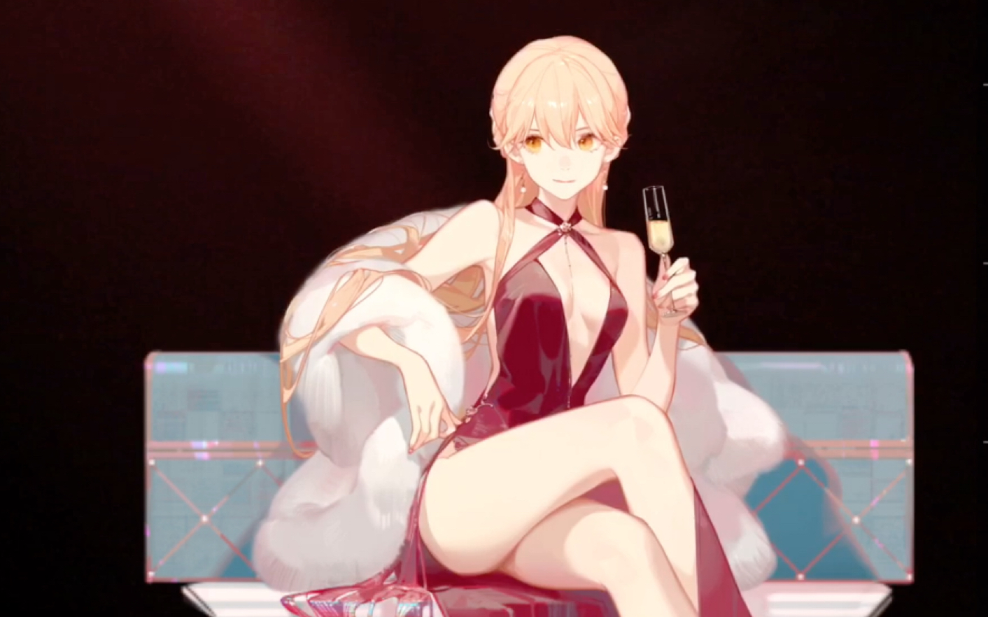 【少女前线】ots-14晚宴的统治者 live2d皮肤详细展示 闪电姐_哔哩