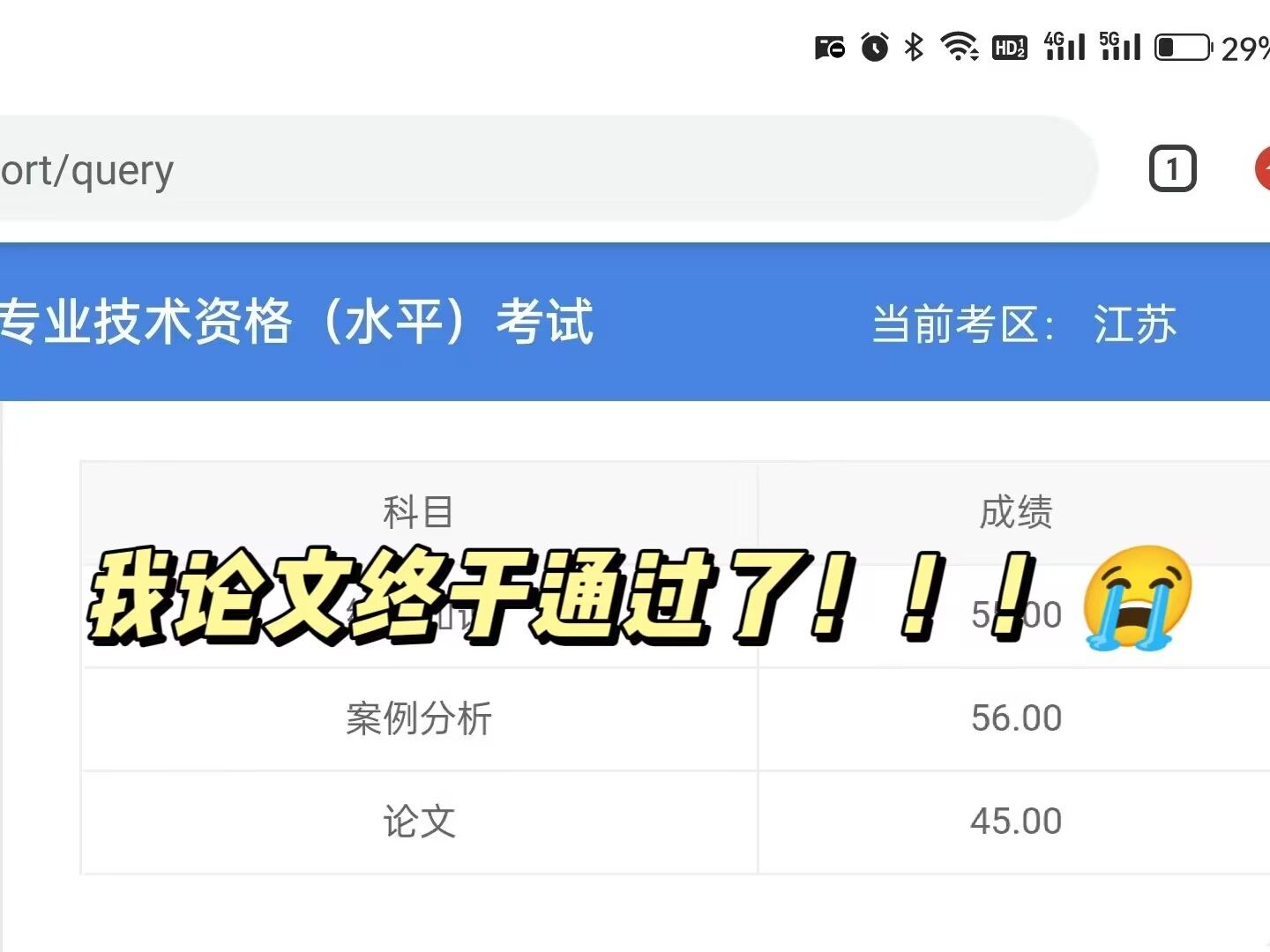 软考成绩出来了,我论文终于通过了!哔哩哔哩bilibili
