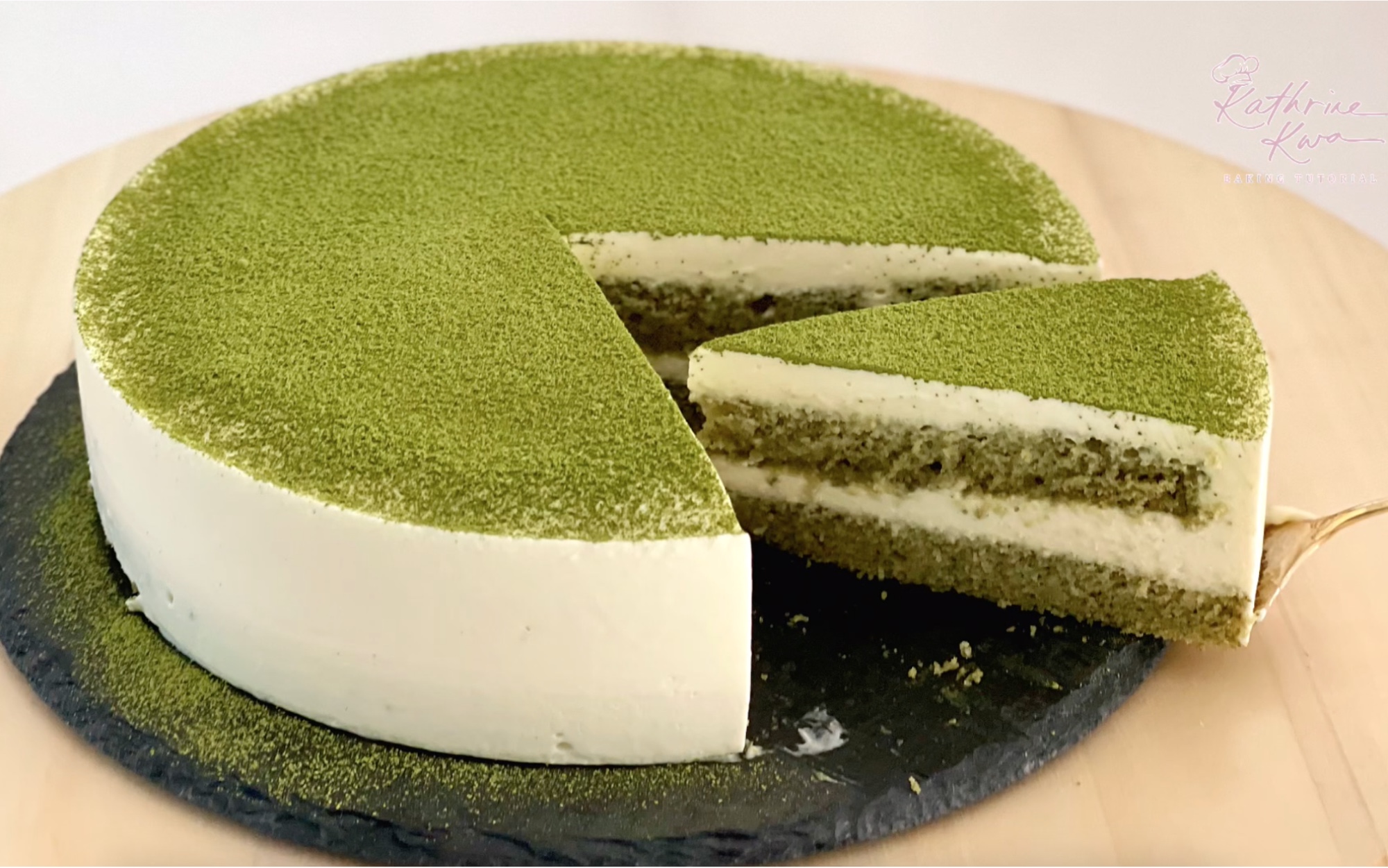 matcha tiramisu cake 抹茶提拉米苏