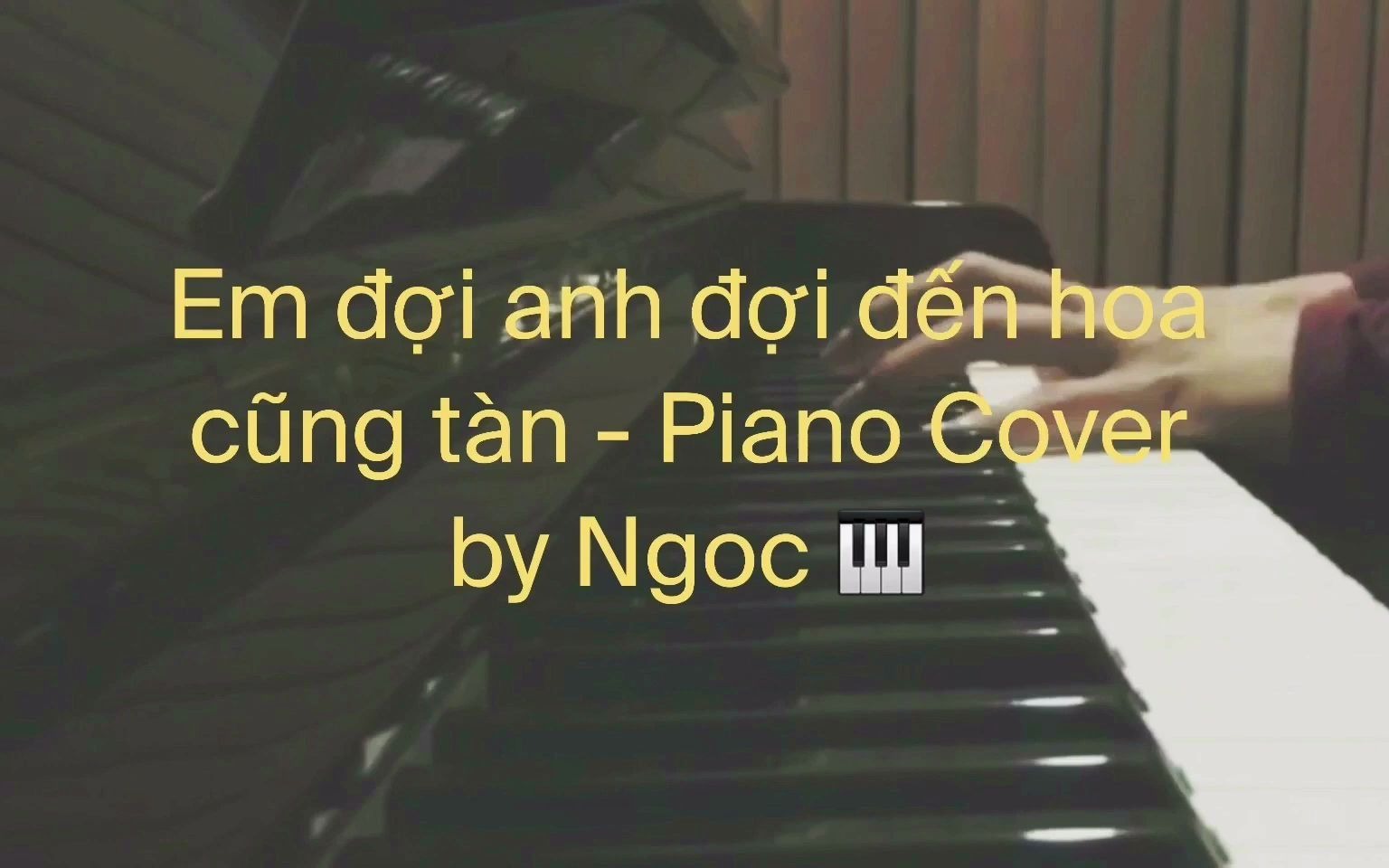 [图]lalapianoland Em đợi anh đợi đến hoa cũng tàn - Piano Cover by Ngoc