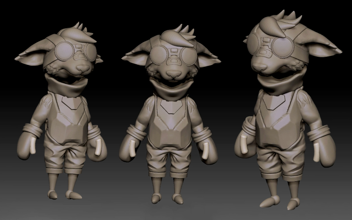 【zbrush】爆肝3小时雕刻一只酷帅钛合金装备狗,zb零基础入门教程