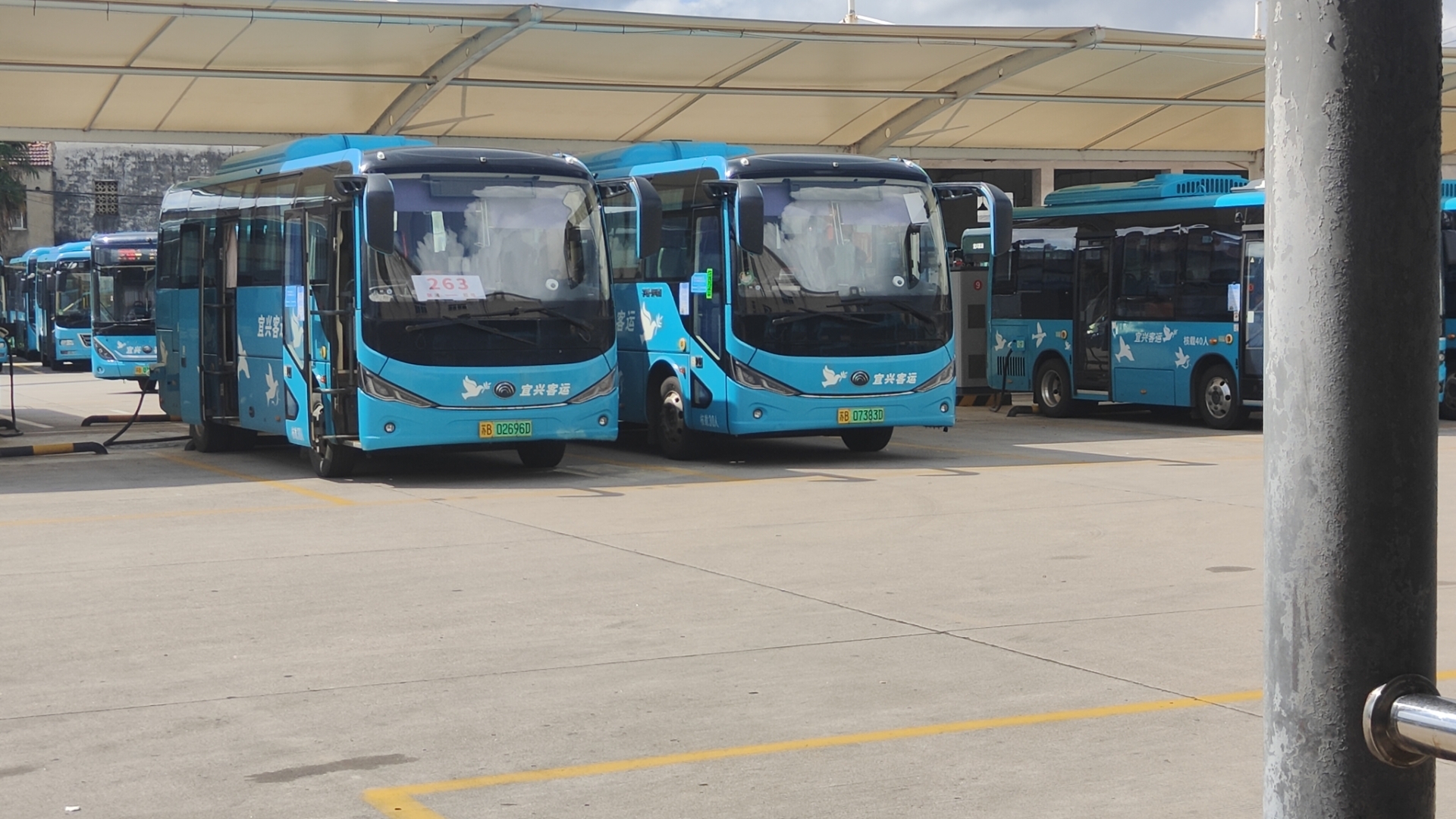 [重制版，宜溧跨市公交，豪华8米城郊车]宜兴城乡公交263路 张渚车站→戴埠客运站 全程第一视角前方展望POV拍摄车辆：ZK6820BEVG33