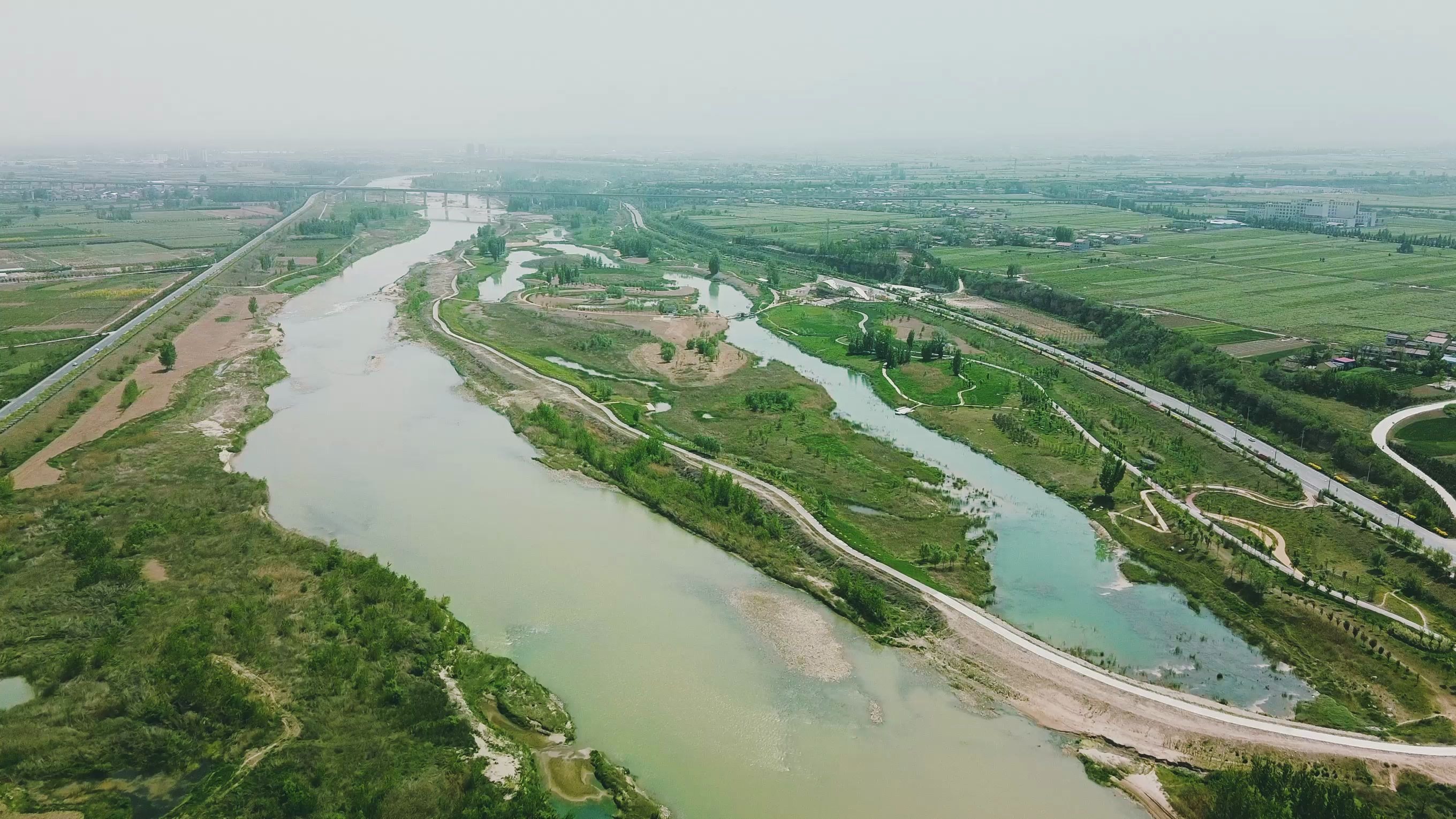 眉县渭河_哔哩哔哩 (゜-゜)つロ 干杯~-bilibili