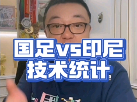 从 国足vs印尼 技术统计说起,这就是中国足球的现实!哔哩哔哩bilibili