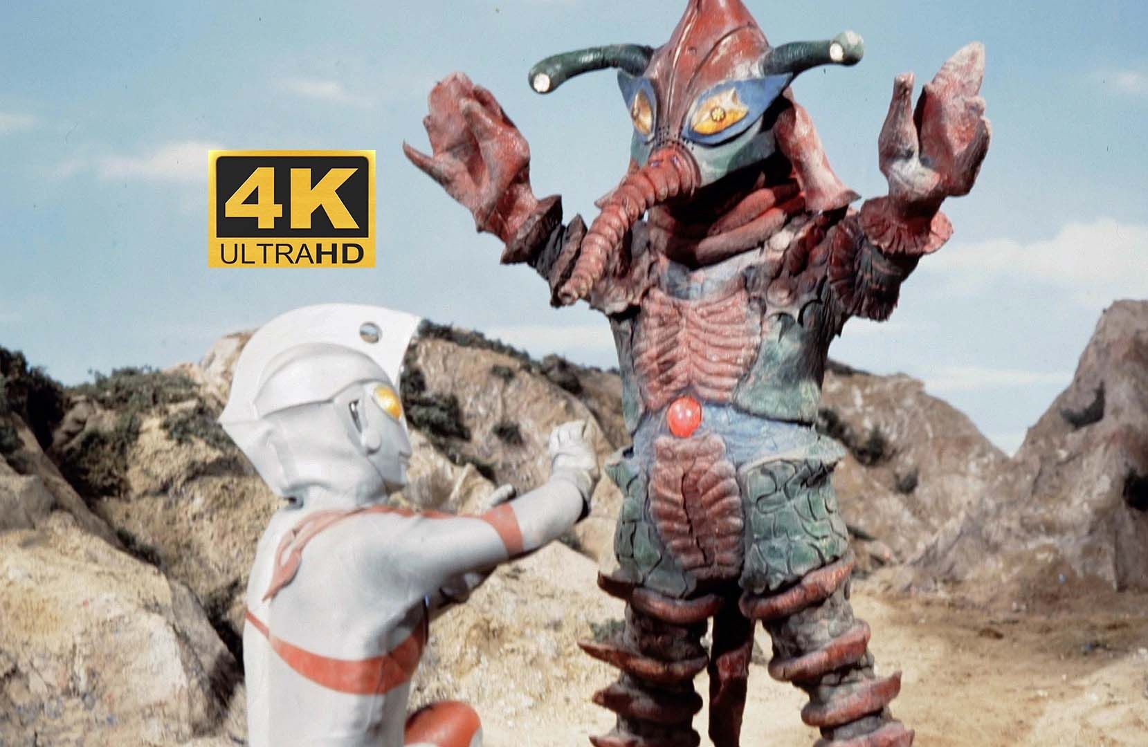 【4k 国语修复】艾斯 vs 希波利特星人(地狱星人)《奇迹!奥特之父》