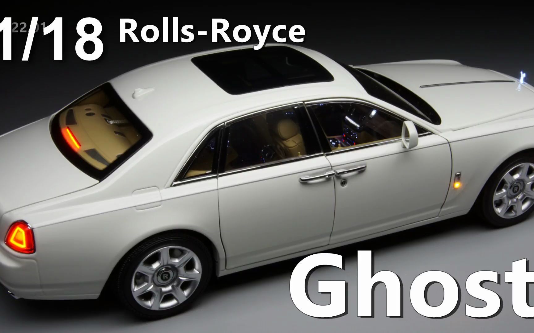 【CN Lights】1/18 劳斯莱斯古斯特 欢庆女神发光车标 Ghost Rolls Royce KYOSHO 京商汽车模型车灯改装哔哩哔哩bilibili